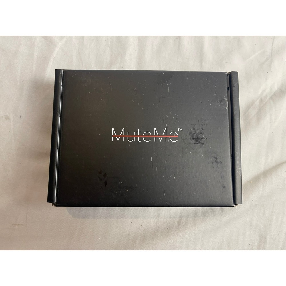 MuteMe Illuminated Physical Mute Button for Video Calls USB White Silver NEW